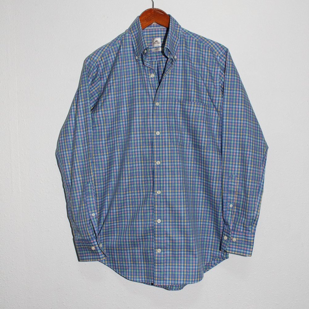 Peter Millar Men's Plaid Button Down Shirt